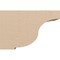 Ekena Millwork 4"W x 12"D x 8"H Classic Van Buren Rough Cedar Woodgrain TimberThane Corbel, Primed Tan CORUR04X12X08VANRCPR - alternate 3